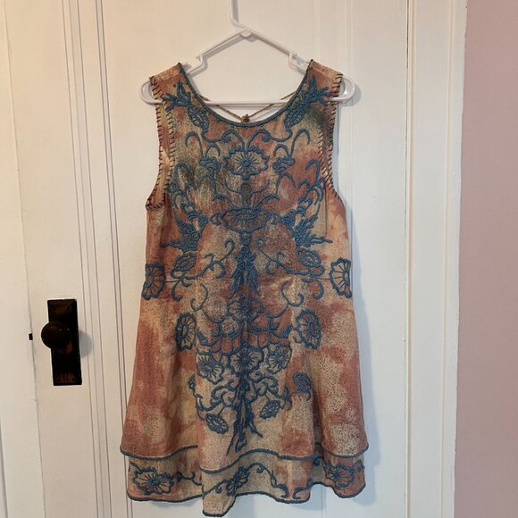 Free People Beaded Sundress Size M - Picture 1 of 4